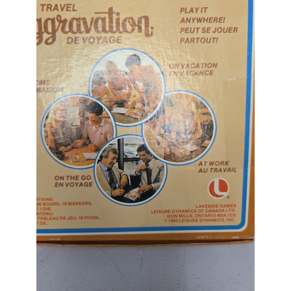 Vintage Travel Aggravation Board Game 1980 Lakeside Complete Retro Family Toy - Picture 11 of 12